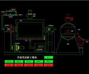氯化钾滚筒刮板干燥机
